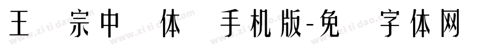 王汉宗中圆体简手机版字体转换