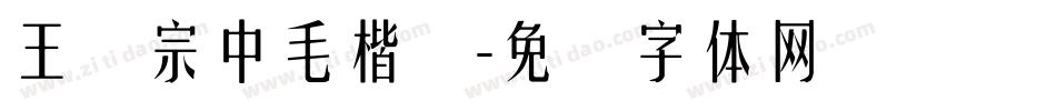 王汉宗中毛楷简字体转换