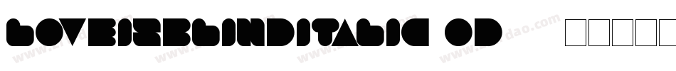 LoveIsBlindItalic-OD26字体转换