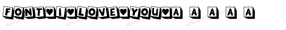 Font-I-Love-You字体转换
