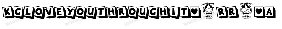 KgLoveYouThroughIt-1Rr4字体转换
