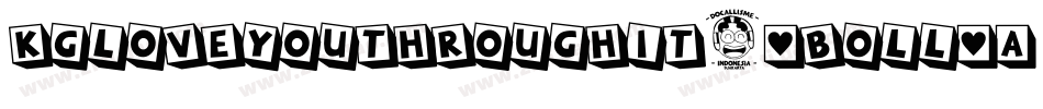 KgLoveYouThroughIt3-BOll字体转换