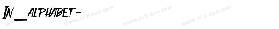In_alphabet字体转换