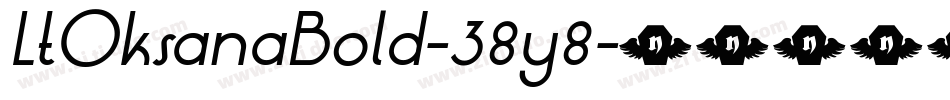 LtOksanaBold-38y8字体转换