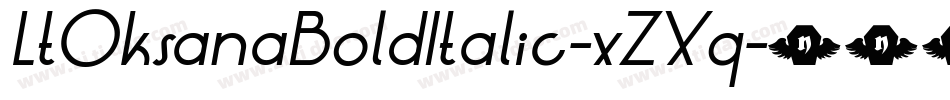 LtOksanaBoldItalic-xZXq字体转换