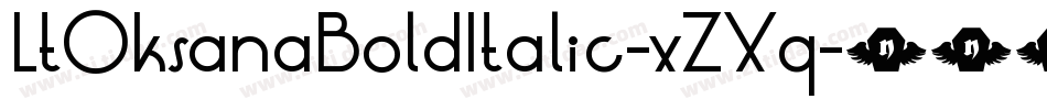 LtOksanaBoldItalic-xZXq字体转换
