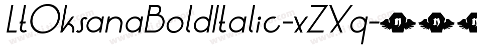 LtOksanaBoldItalic-xZXq字体转换