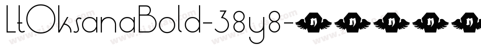 LtOksanaBold-38y8字体转换