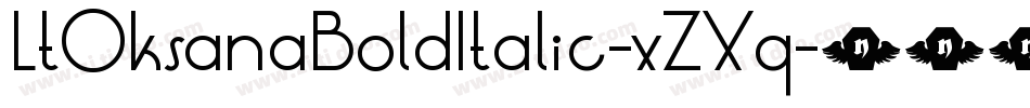 LtOksanaBoldItalic-xZXq字体转换