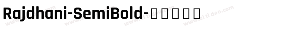 Rajdhani-SemiBold字体转换