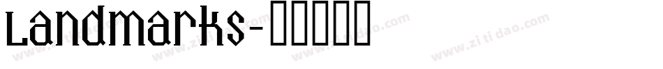 Landmarks字体转换