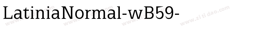 LatiniaNormal-wB59字体转换