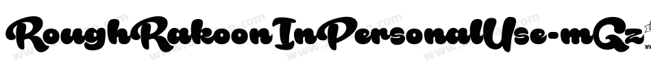 RoughRakoonInPersonalUse-mGz9字体转换