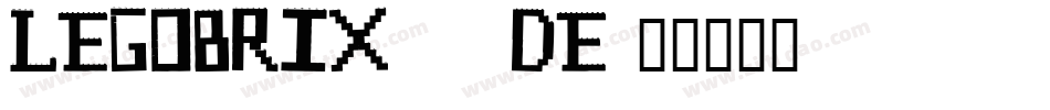 LegoBrix-15de字体转换