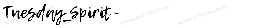 Tuesday_Spirit字体转换