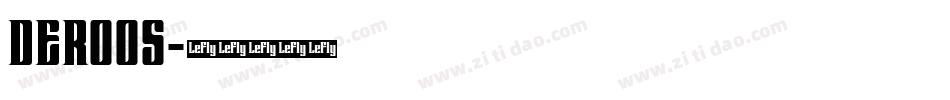 DEROOS字体转换