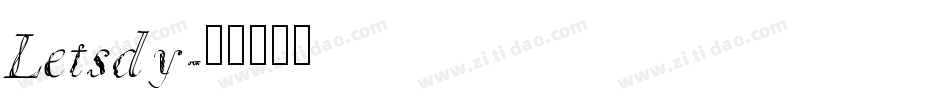 Letsdy字体转换