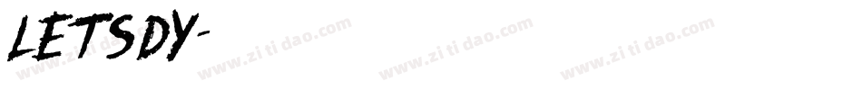 Letsdy字体转换