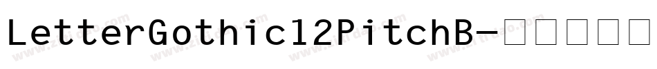 LetterGothic12PitchB字体转换