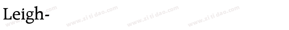Leigh字体转换
