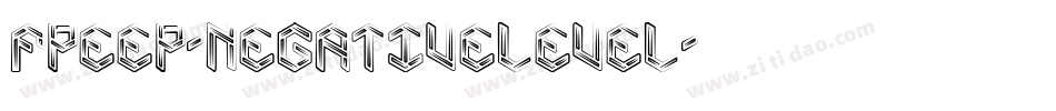 FPeep-NegativeLevel字体转换