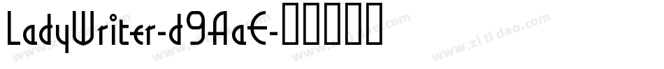 LadyWriter-d9AaE字体转换