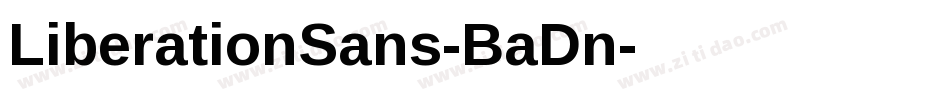 LiberationSans-BaDn字体转换
