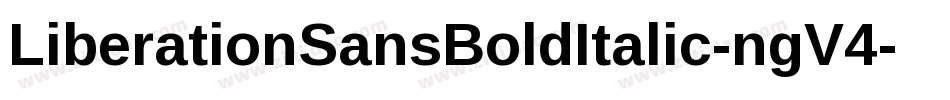 LiberationSansBoldItalic-ngV4字体转换