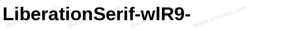 LiberationSerif-wlR9字体转换