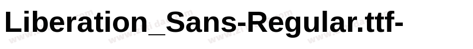 Liberation_Sans-Regular.ttf字体转换