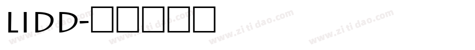 LIDD字体转换