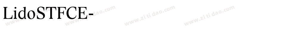 LidoSTFCE字体转换