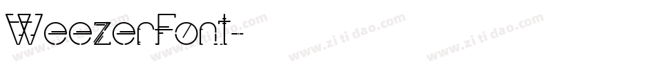 WeezerFont字体转换