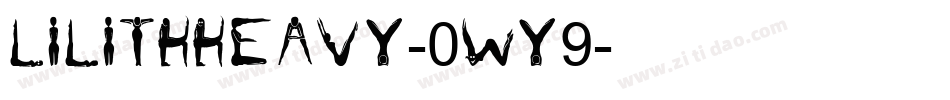 LilithHeavy-0Wy9字体转换