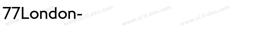 77London字体转换