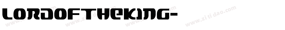 LordOfTheKing字体转换