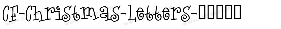 CF-Christmas-Letters字体转换