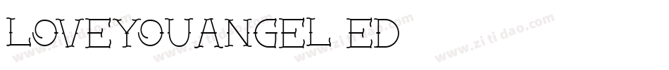 LoveYouAngel-eD63字体转换