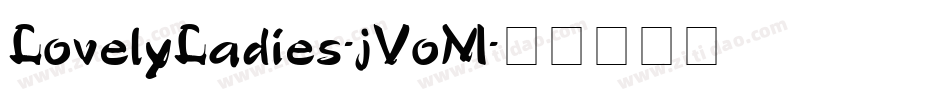 LovelyLadies-jVoM字体转换