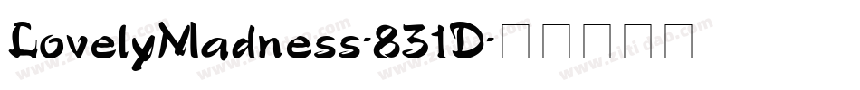 LovelyMadness-831D字体转换