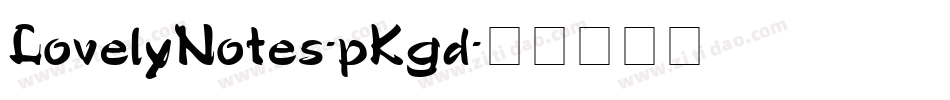 LovelyNotes-pKgd字体转换