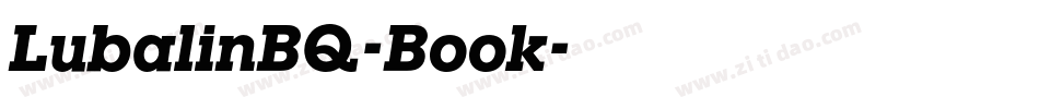 LubalinBQ-Book字体转换