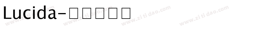 Lucida字体转换