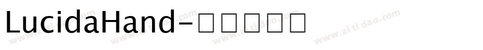 LucidaHand字体转换