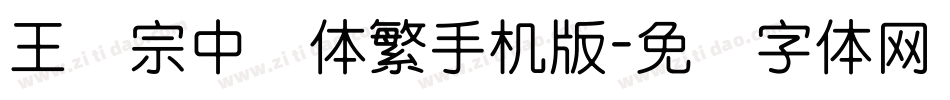 王汉宗中圆体繁手机版字体转换