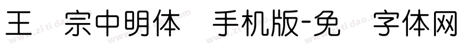 王汉宗中明体简手机版字体转换
