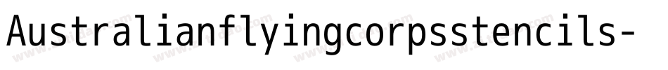 Australianflyingcorpsstencils-xxym字体转换