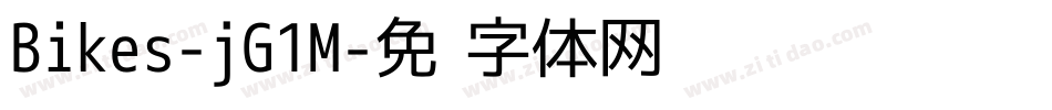 Bikes-jG1M字体转换