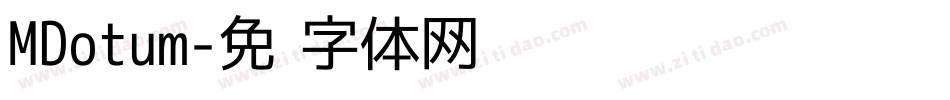 MDotum字体转换