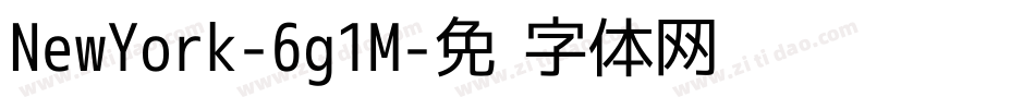 NewYork-6g1M字体转换